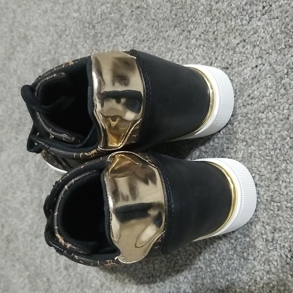 Guess Gw Flowurs Wedged Sneakers in Brown Multi 6M - Picture 7 of 10